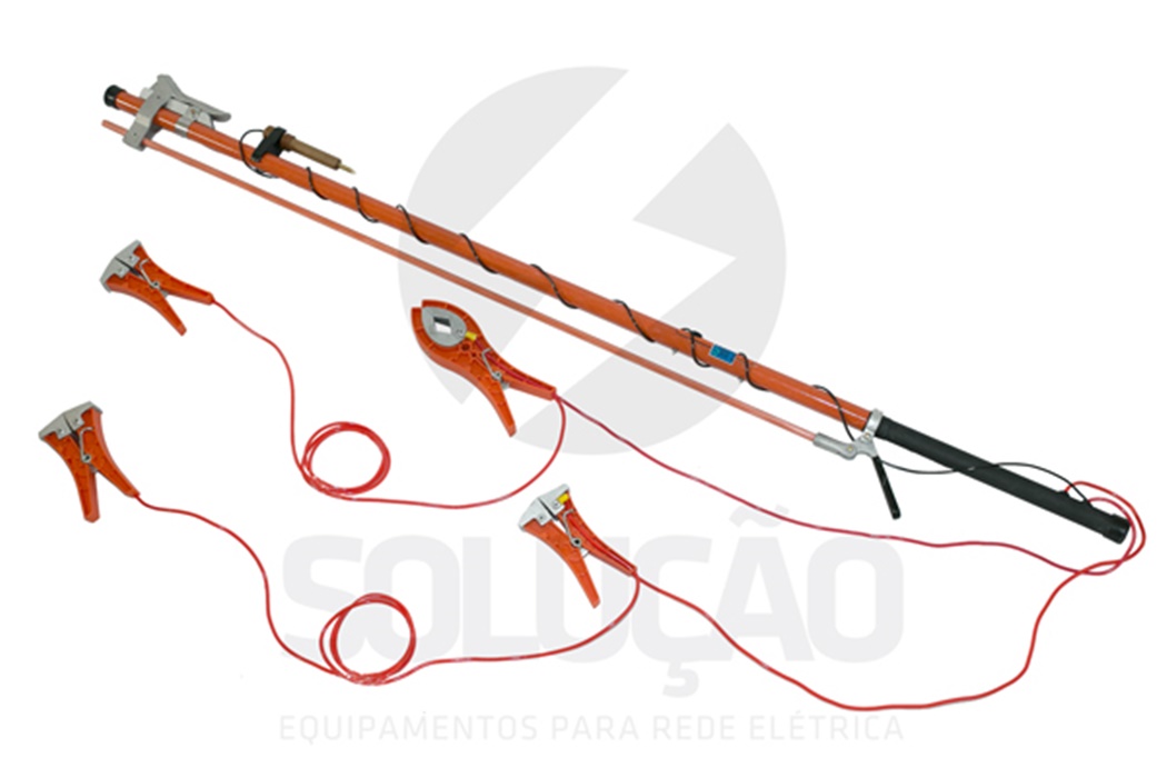 Bastão de aterramento de ferragem com detector de tensão - REF: SE-BAF | Indigo Safety