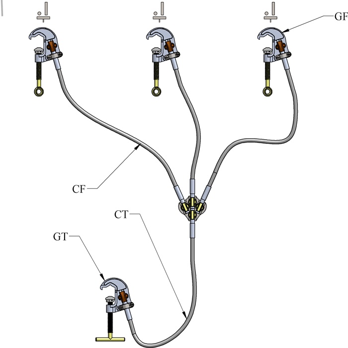 Conjunto de aterramento para cubículo e subestações até 36 kv - REF: SE23158-2 | Indigo Safety