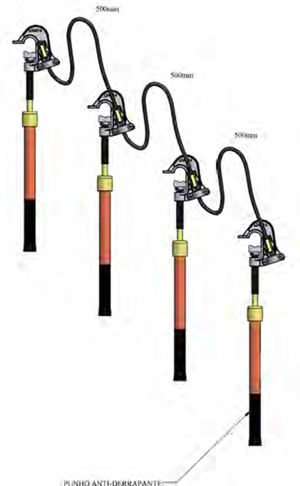 Conjunto de aterramento secundário - REF: SE4518 | Indigo Safety