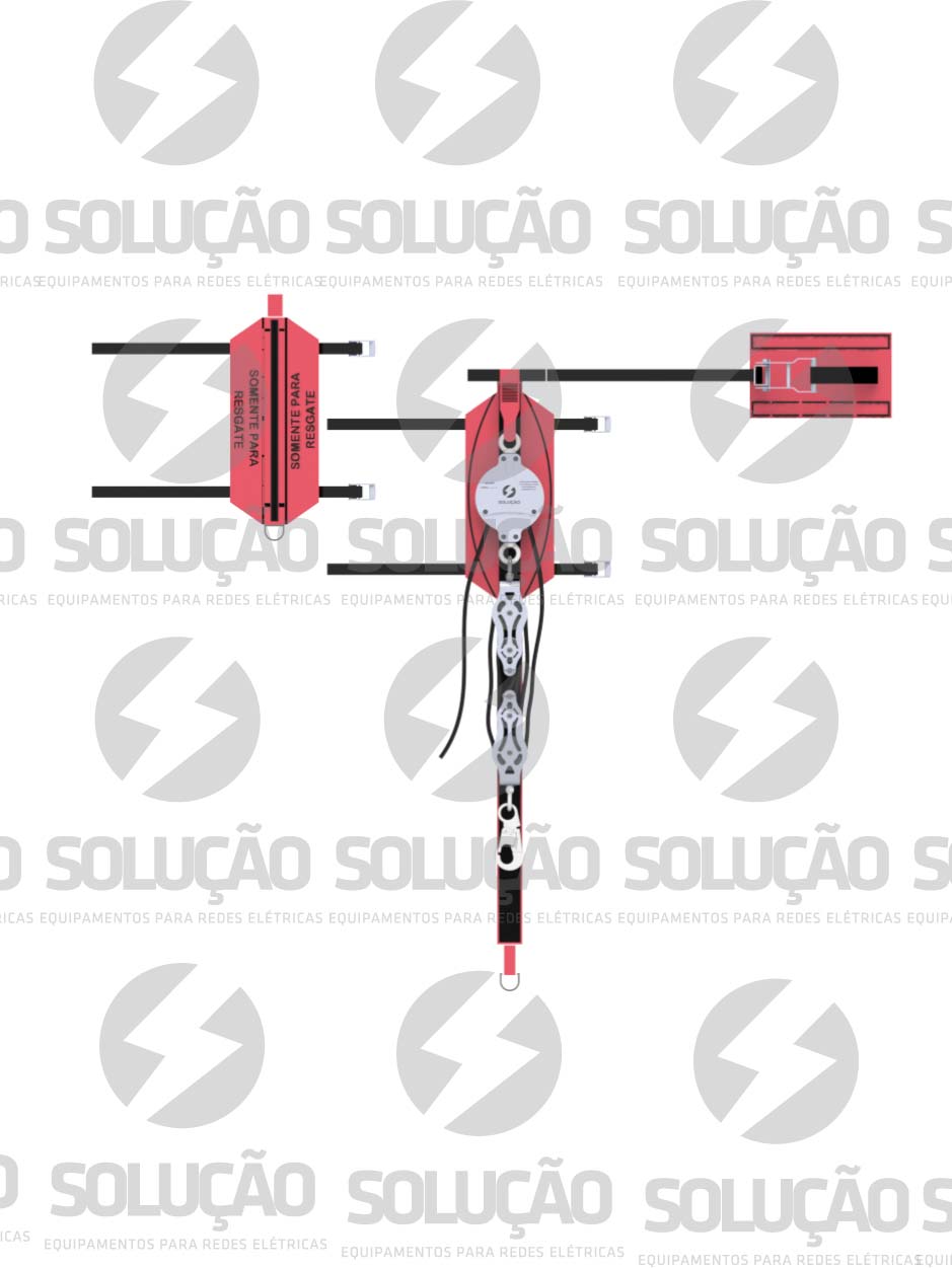 Kit resgate em cesto aéreo - REF: SE8590 | Indigo Safety