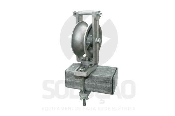 Roldana para lançamento de cabo fixação em cruzeta - REF: SE3183 | Indigo Safety